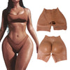 Open-end Fake Butt Shorts Hip-lifting Silicone Seamless One-piece Fake Underwear